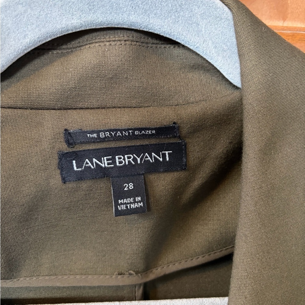 Lane Bryant Olive Blazer with Gold Accents - Picture 3 of 7